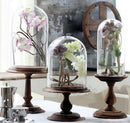Glass Cover Micro Landscape Holder Terrarium Container Tube Candlestick