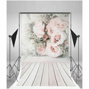 5x7ft Pink romantic flowers Backdrop Photography Studio Props Background Vi W9G8