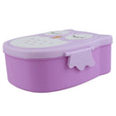 Fun Life Bento box Cartoon cute owl Bento Lunch meal box tableware purple