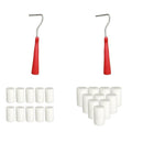 Foam Wall Painting Roller Brushes Kit 20x Covers Professional Painting Tools