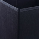 BLACK Square Foldable Fabric Storage Box Collapsible Home Clothes Organizer Cube