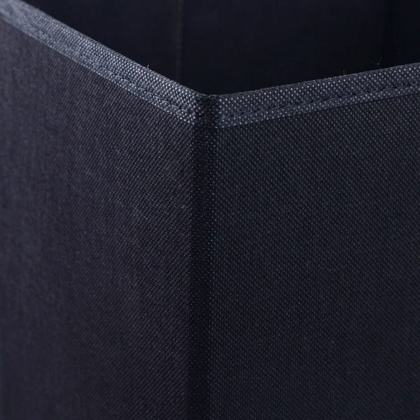 BLACK Square Foldable Fabric Storage Box Collapsible Home Clothes Organizer Cube