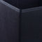BLACK Square Foldable Fabric Storage Box Collapsible Home Clothes Organizer Cube