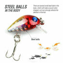 10 x Fishing Lures Kinds Of Mini Minnow Fish Bass Tackle Hooks Baits Crankbaits.