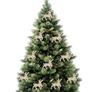 10pcs/bag DIY Wooden Clip Christmas Tree Pendant Handmade Pendant Gifts (D) A