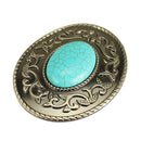 Boho Hippy Turquoise Belt Buckle Head fit Leather Belt Stone DIY Accessories