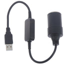 Car Lighter Socket USB 5V To 12V Converter Adapter Wired Controller Connecto Gw