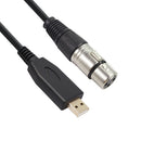 2m USB Microphone Cable for Karaoke Mic USB Male to XLR Female Mic Cord A