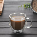 150ml Double Wall Glass Coffee Tea Cup Heat-resistant Double Layer Glass + OUG