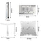1 Set Guitar Measure Tool Understring Radius String Feeler Notched Radius Gauges