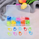 100pcs Mini Knitting Crochet Mix Colors Mini Case Locking Stitch Plastic Mark BX