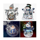 4 Sets Christmas Snowman 5D Diamond Painting Xmas Gifts Embroidery DIY Kit