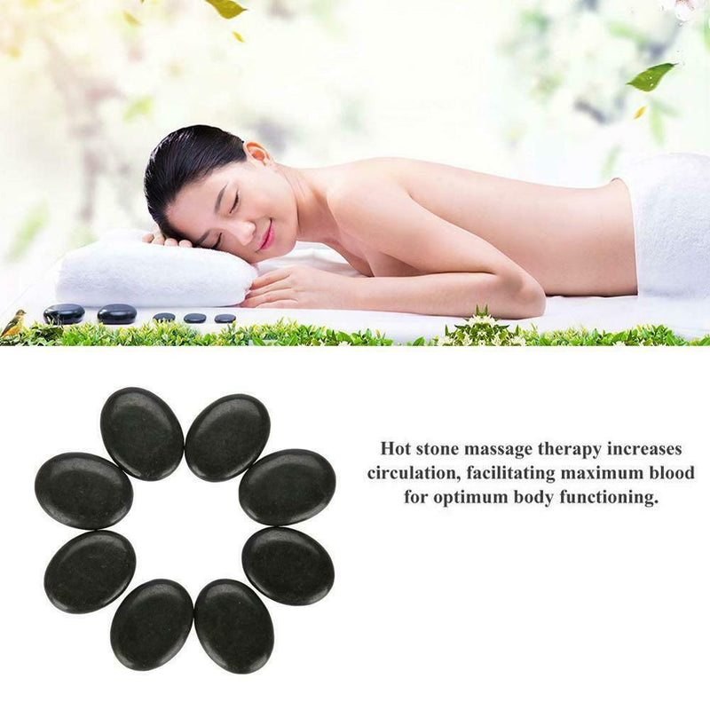 5pc Hot Stone Massage Basalt Stones Basalt Rock Therapy SPA Oiled Massager 3*4cm
