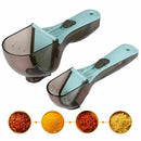 Adjustable Measuring Cups and Spoons Sets 2 Pcs Multi-US Scoop Markings J0B2