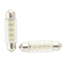 2 X 8 LED SUPER WHITE 39mm Festoon Dome Bulb Light NEW