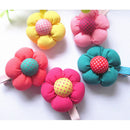 5 Pcs Cute Flower Hair Clips Kids Candy Color Hairpins For Baby Kids GirlsOSA3C