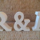Prochive wedding table deco letters in raw wood MR & MRS B3U1