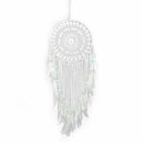 Dream Catchers for Bedroom, White Dream Catchers Crochet Wall Hanging Dream I7R7