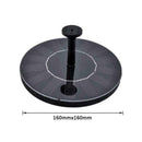 Bird Bath Fountain Solar-Powered Water Pumps Floating Parts Pond Garden Out Y6U0