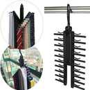 Ties Rack Hangers Closet Organizers Necktie Tie Cross Black Hanger 20 O9S3