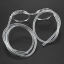 Glasses shape straw to drink - clear X3O9