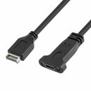 50Cm Usb 3.1 Front Panel Header Type-E To Usb-C Type C Female Connector Ext