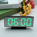 New Upgrate Digital Alarm Clock LED Mirror Clock Multifunction Snooze Displ N7W4
