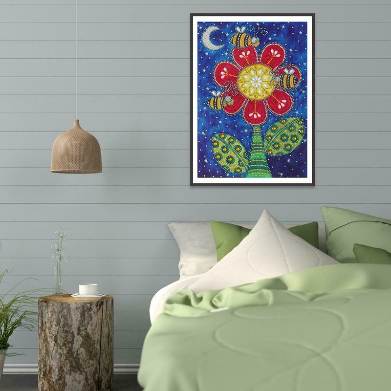 5D DIY Special Shaped Diamond Painting Flower Cross Stitch Mosaic Craft Kit