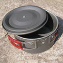 3L Oxidation Aluminum Single Pot Non-stick Hiking Fishing Picnic Cookware
