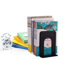 1 Pair Economy Metal T Shape Bookends Desk Organizer Book Holder Rack
