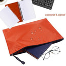10Pcs Waterproof Zipper File Bags-A4 Size Oxford Office Filing Documents St A5O8