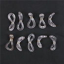 40pcs Chain Strap Holders Rubber Loop Ends Clear Eye Glasses Spectacle Suppl TE