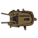 male Retro Leisure tourism canvas backpack Khaki P4Y6