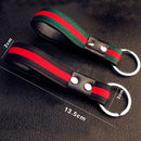 Men Fashion Leather Metal Car Keychain Keyring Purse Bag Key Chain Ring Keyfob