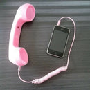 3.5mm Retro Radiation-Proof Telephone Handset Cell Phone Receiver (Pink)