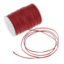 70 Meters Flat Waxed Cord Sewing String Thread for Leather Craft 1.2mm Wide