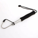 60cm Telescopic Retractable Fish Gaff Stainless Ice Sea Fishing Spear Tackle New