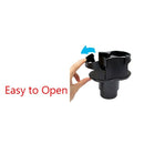 Car Center Console Dual Cup Holder Expander, 2 In 1 Multifunctional 2 Cup M C2S4