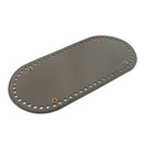 2x PU Bag Bottom Shaper Cushion Crochet Base Pad Insert DIY Accessory Gray