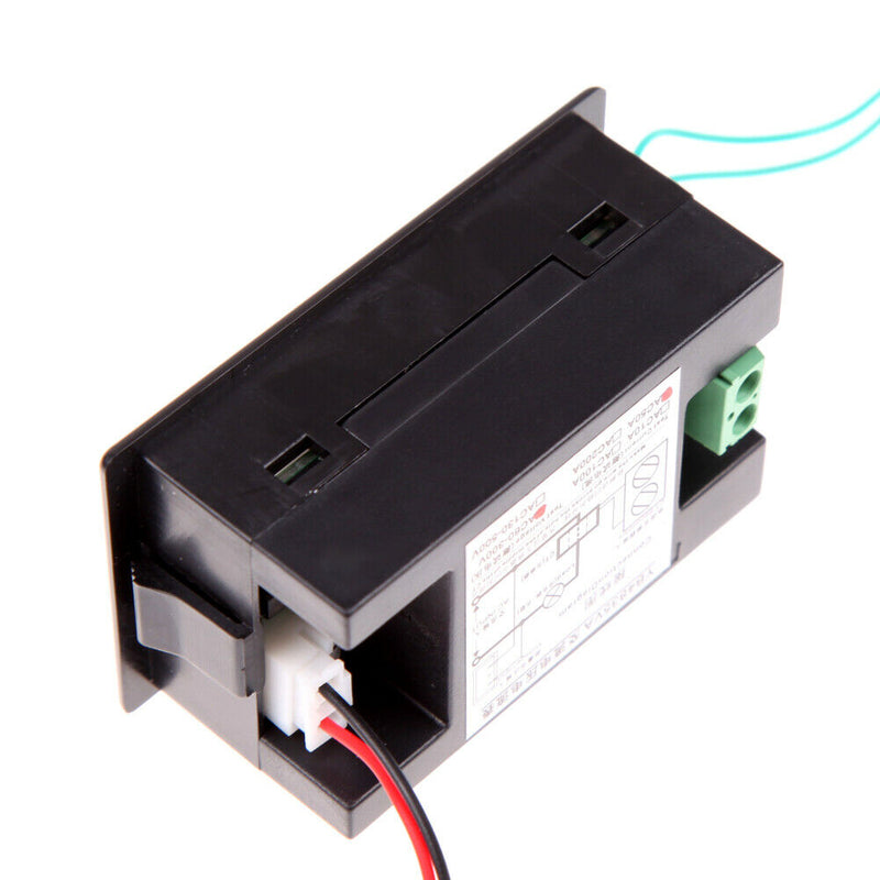 AC 500V 100A Digital Voltmeter Ammeter LED Amp Volt Meter +CT (Shunt) Black