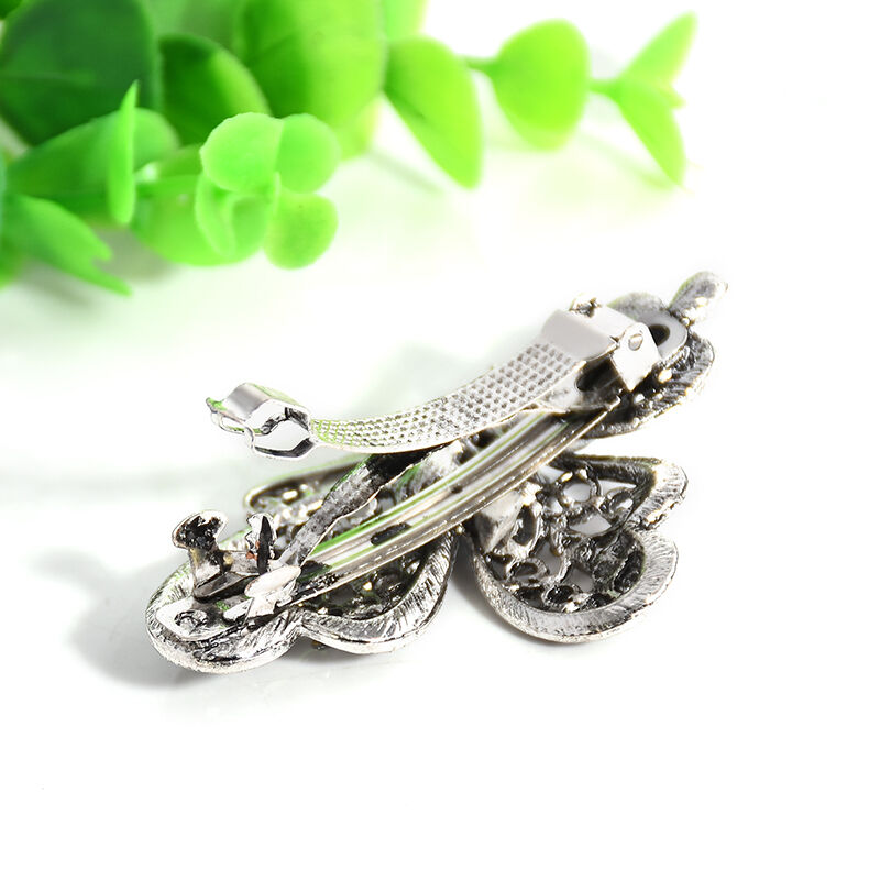 Women Chic Crystal Rhinestone Butterfly Hair Clip Hairpin Hairclip Accessories