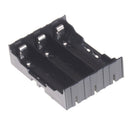 1pc Black Plastic 3 x 3.7V 18650 Batteries 6 Pin Battery Holder Case BX