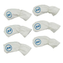 Golf Iron Headcovers PU Leather Case for 50-60 Degree 6Pcs/set