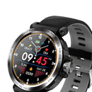 Smart Watch for Android Mens Heart Rate Blood Pressure Monitor Black+Grey