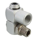 2x Air Hose Connector Quick Plug Connector Thread Rotary Positive Joint
