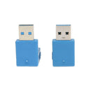 Super Speed USB 3.0 Male to Female Adapter L type 90 Degree Connector Converter
