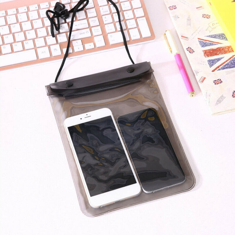 Mobile Phone Pouch Touch Screen Transparent Plastic Cell Phone Case for Swimming