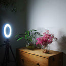 LED Selfie Ring Light Photo Live Stream Video Make Up Lamp Dimmable 8-inch for