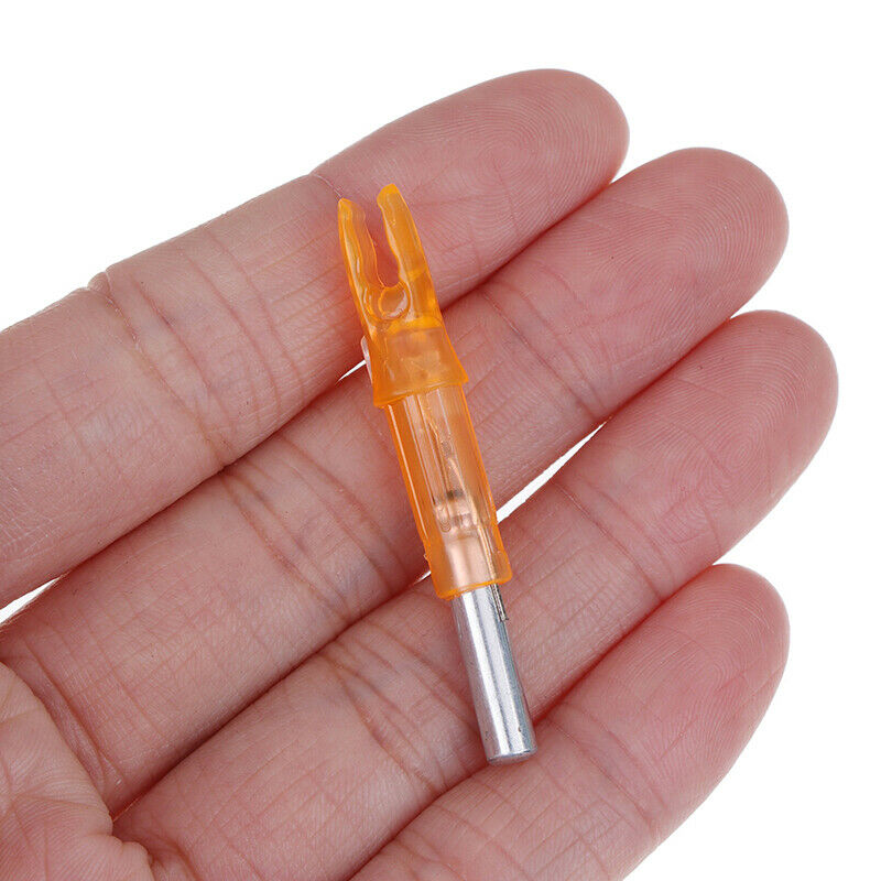 2Pcs Hunting Shooting Luminous Lighted Compound Bow LED Glowing Arrow Nock T 3C