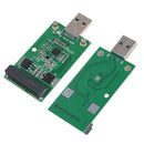 1Pc Mini USB 3.0 to PCIE mSATA External SSD PCBA Conveter Adapter CardJC&j